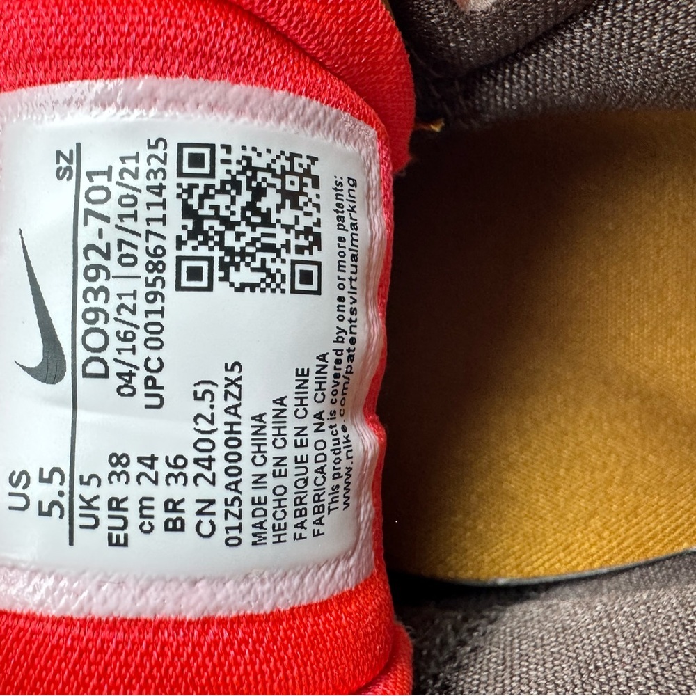 Travis Scott x Air Max 1 'Wheat' - Mens Sz 5.5 (Equivalent to Woman’s Sz 7) - Picture 12 of 13